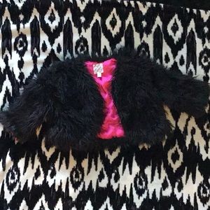 Faux fur crop jacket